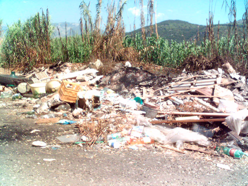 discarica abusiva a Pontinia