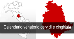 Calendario Venatorio 2024 2025 cervidi cinghiale Umbria
